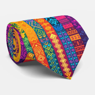 Cool tile Aztec pattern Tie