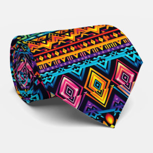 Cool tile Aztec pattern Tie