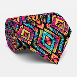 Cool tile Aztec pattern  Tie