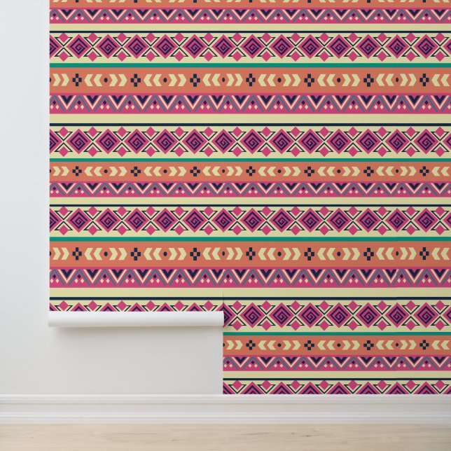 Cool tiled Aztec pattern Wallpaper (Application)