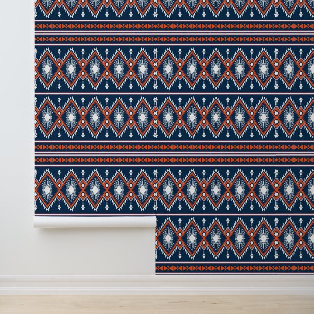 Cool tiled Aztec pattern Wallpaper (Application)