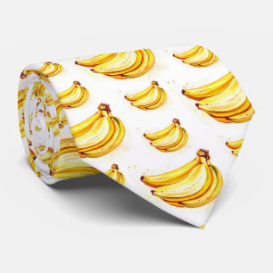 cool tiled banana fruit pattern tie