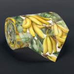 Cool tiled banana pattern fruit  tie<br><div class="desc">Cool tiled banana pattern fruit neck tie</div>