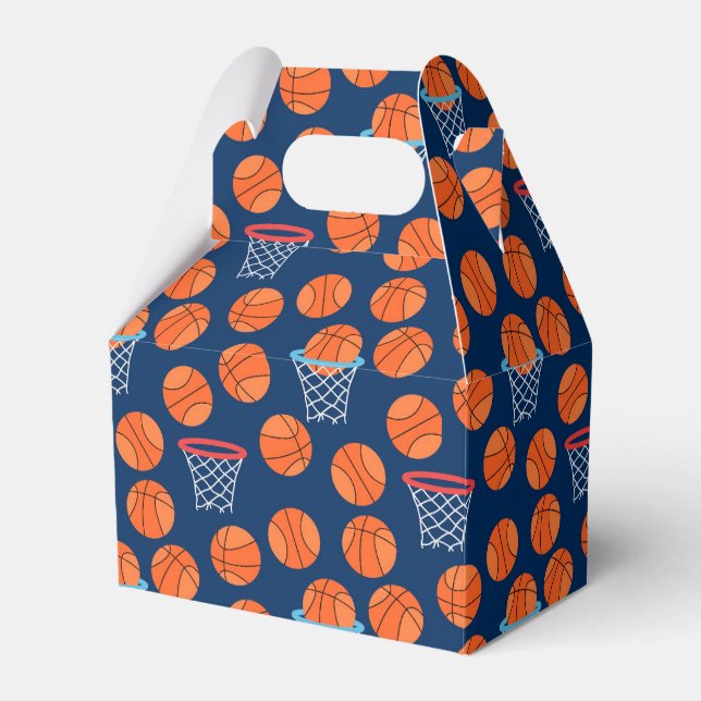 cool tiled basketball sports pattern  favour box (Front Side)