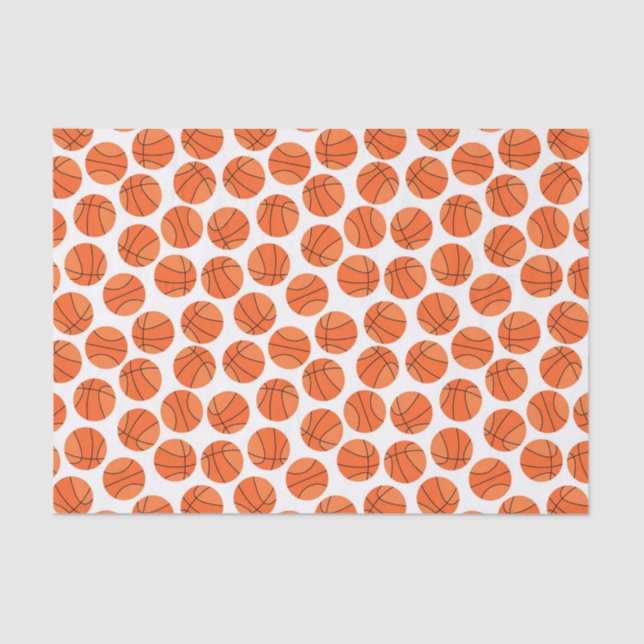 cool tiled basketball sports pattern  tissue paper (Front)