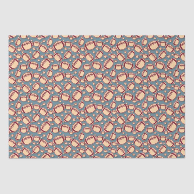Cool tiled football sports pattern tissue paper (Front)