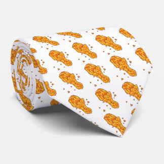cool tiled fried chicken pattern tie