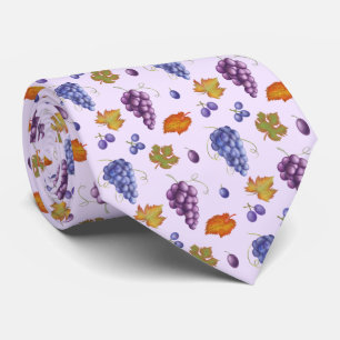 cool tiled grape pattern fruit tie
