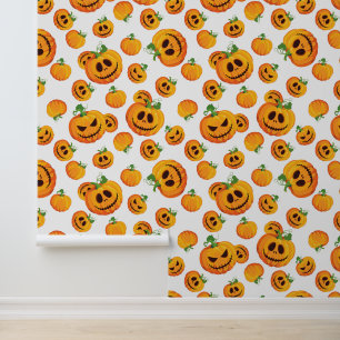 Cool tiled Halloween pumpkins Wallpaper