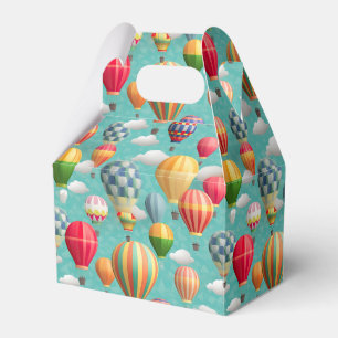 cool tiled hot air balloons party  favour box