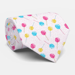 cool tiled lollipop pattern tie