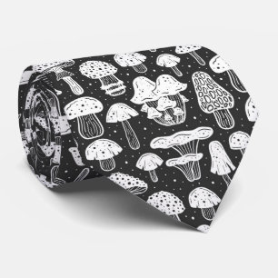 cool tiled mushroom pattern  tie