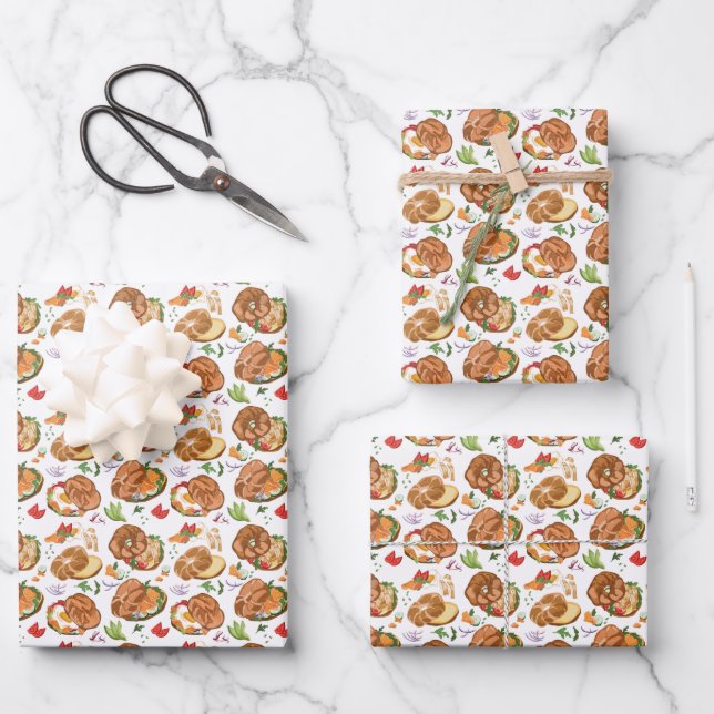 cool tiled party sandwich shop  wrapping paper sheet (Front)