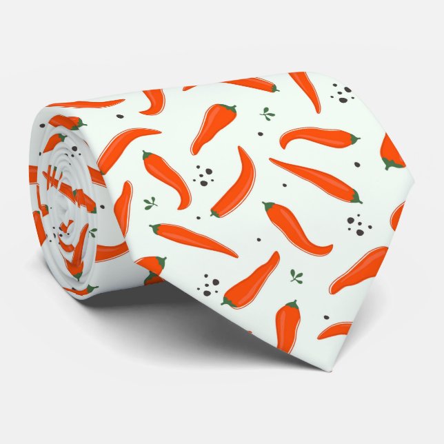 cool tiled pattern carrot  tie (Rolled)