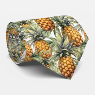 Cool tiled pineapple fruit pattern tie