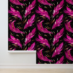 Cool tiled pink pattern wallpaper