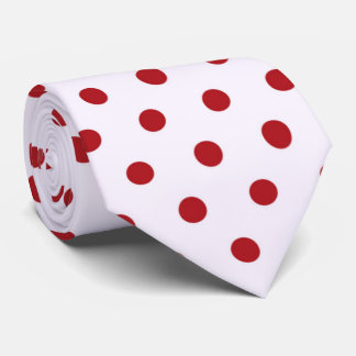 cool tiled red white polka dot tiled pattern tie