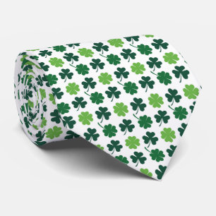 Cool tiled Saint Patrick's Day shamrocks clovers Tie