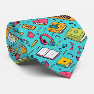 Cool tiled School pattern Teacher  Tie