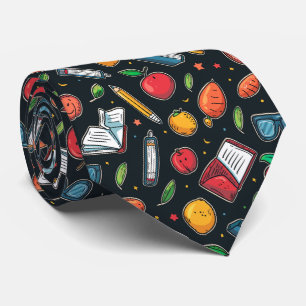 Cool tiled Teacher School pattern Tie