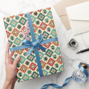 Cool tiled Western pattern Wrapping Paper