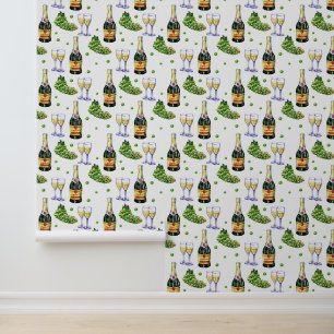 Cool tiled wine pattern  wine cellar wallpaper