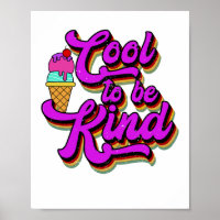 Cool To Be Kind - Ice Cream Vintage Retro Summer