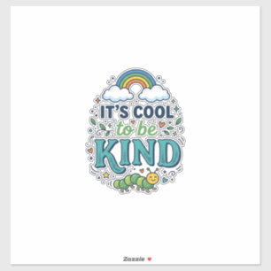Cool To Be Kind Rainbow Caterpillar Shirt Design_1