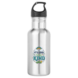 Cool To Be Kind Rainbow Caterpillar Shirt Design_1 532 Ml Water Bottle