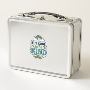 Cool To Be Kind Rainbow Caterpillar Shirt Design_1 Metal Lunch Box
