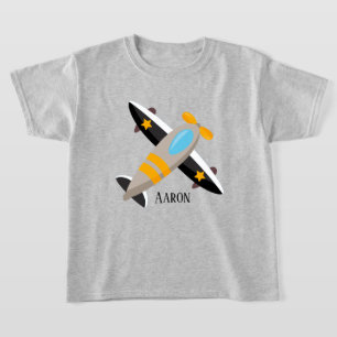 cool toddler aeroplane lovers add name T-Shirt