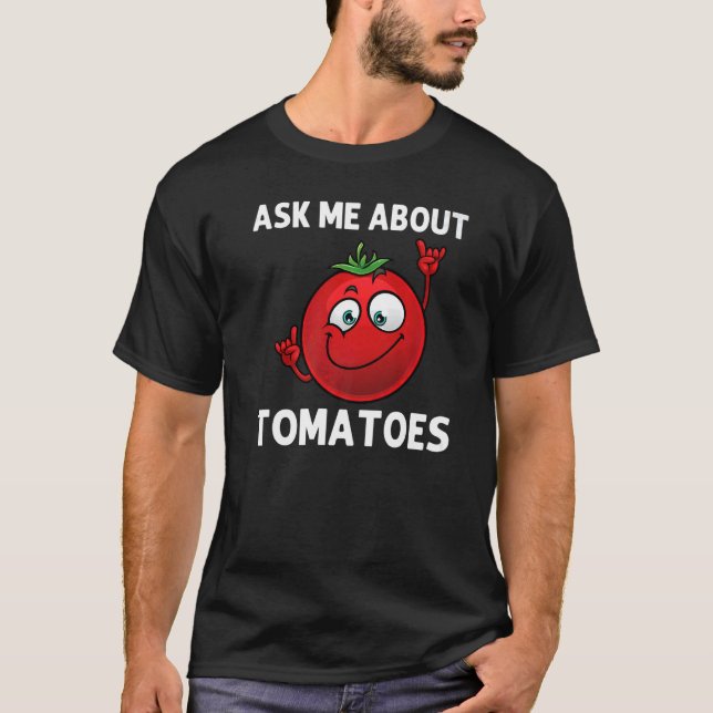 Cool Tomato For Men Women Gardening Farming Vegan  T-Shirt (Front)