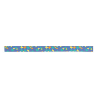 Cool Tone checkerboard Kid's   Grosgrain Ribbon