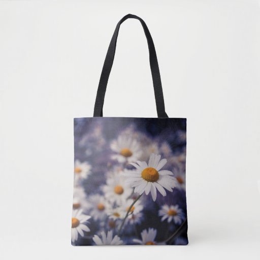 Image of Cool Toned Daisy Tote Bag