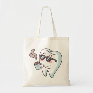 Cool Tooth Cartoon Tote Bag – Fun Dental Design