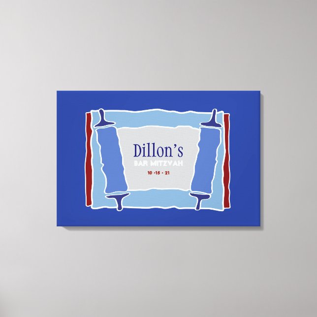 COOL TORAHBar Bat Mitzvah Sign In Board (Front)