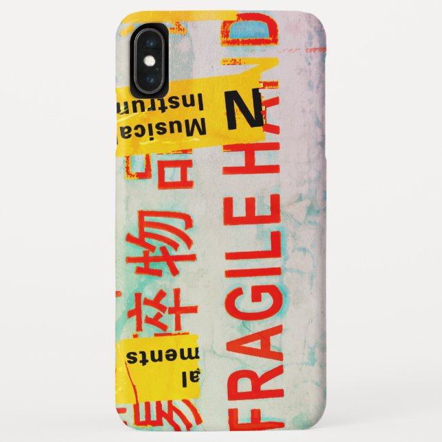 COOL Torn FRAGILE Marking w Chinese Characters Case-Mate iPhone Case (Back)
