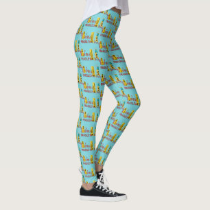 COOL Torn FRAGILE Marking w Chinese Characters Leggings