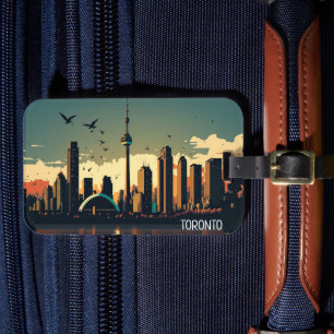 Cool Toronto Canada Skyline Luggage Tag