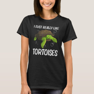 Cool Tortoise For Men Women Aquatic Land Reptile   T-Shirt