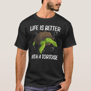 Cool Tortoise For Men Women Aquatic Land Reptile T-Shirt