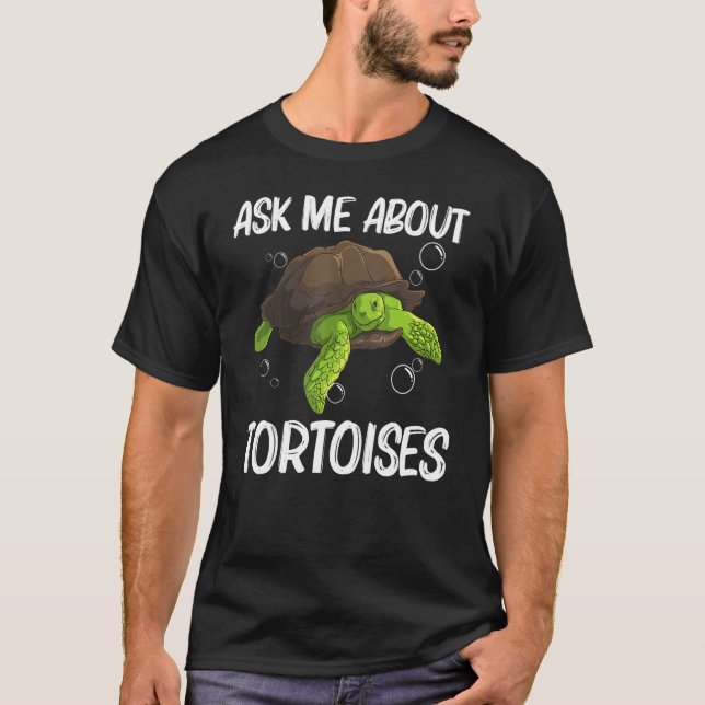 Cool Tortoise For Men Women Aquatic Land Reptile T-Shirt (Front)