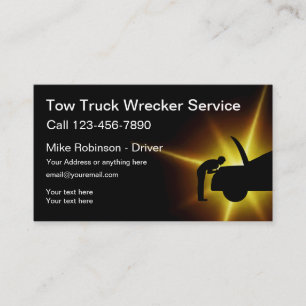 Cool Tow Truck Driver Business Cards