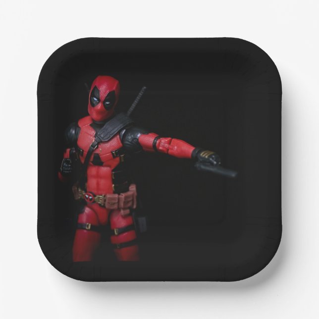 Cool Toy Photography Superhero Paper Plate (Front)