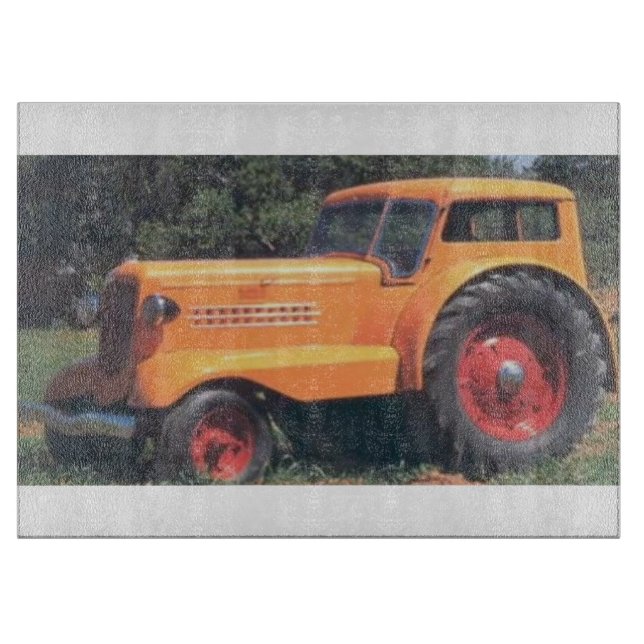 Cool tractor cutting board (Front)