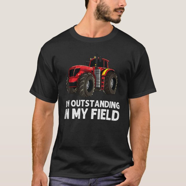 Cool Tractor For Men Women Big Farming Vehicle Tru T-Shirt (Front)