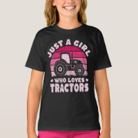 Cool Tractor Lover Just A Girl Who Loves Tractors 