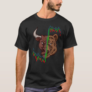 Cool Trading Bull Bear Market Economy Finance Stoc T-Shirt