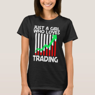 Cool Trading For Girls Kids Stock Trading Market T T-Shirt