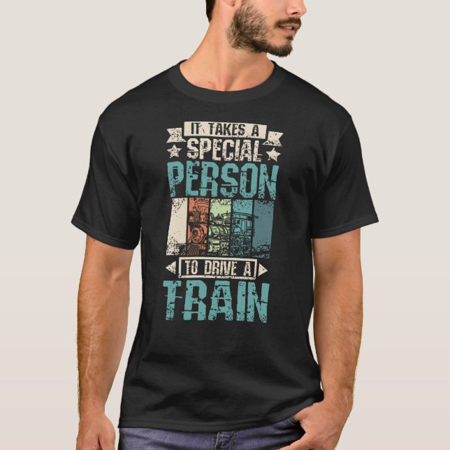 Cool Train Driver T-Shirt (Front)